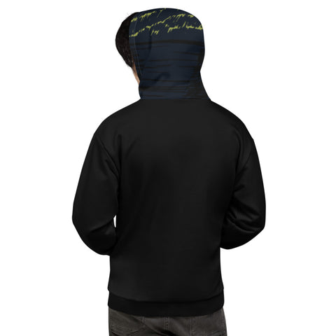 Mountain Peaks Black Unisex Hoodie Mountain Peaks Black Unisex Hoodie