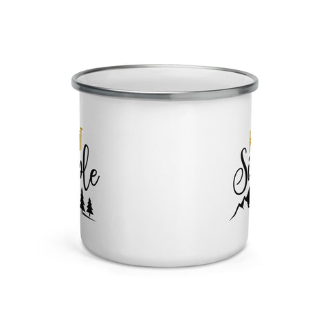 "Keep it Simple" Camping Enamel Mug "Keep it Simple" Camping Enamel Mug