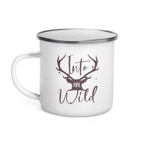 "Into the Wild" Camping Enamel Mug "Into the Wild" Camping Enamel Mug