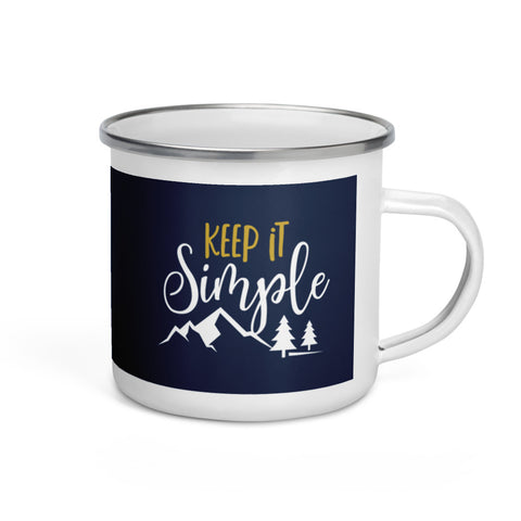 Keep it Simple Camping Enamel Mug Keep it Simple Camping Enamel Mug