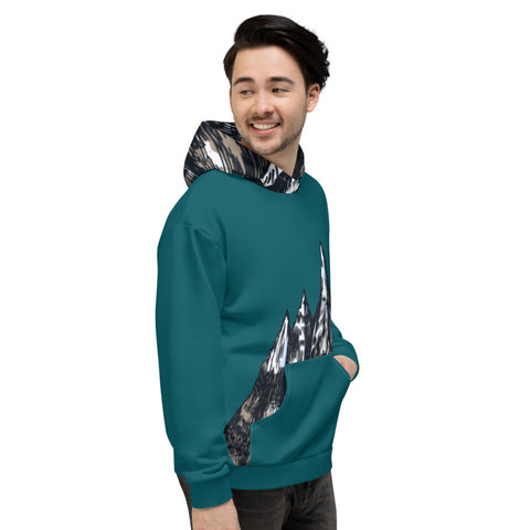 Unisex Hoodie - Green Mountain Peaks Unisex Hoodie - Green Mountain Peaks