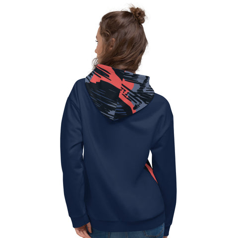 Mountain Peaks Navy Unisex Hoodie Mountain Peaks Navy Unisex Hoodie