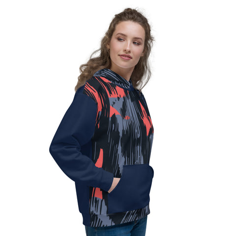 Mountain Peaks Navy Unisex Hoodie Mountain Peaks Navy Unisex Hoodie