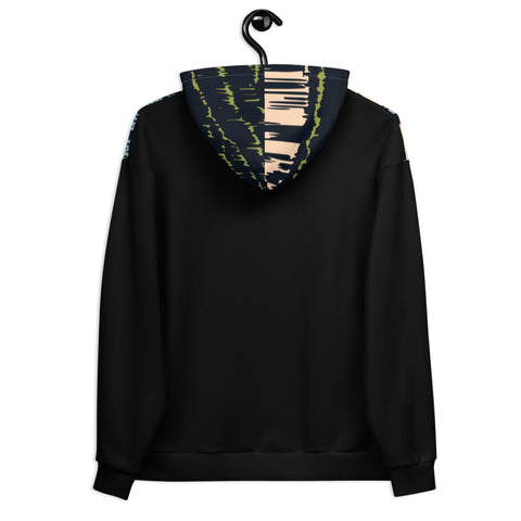 Mountain Peaks Black Unisex Hoodie Mountain Peaks Black Unisex Hoodie
