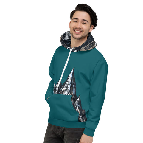 Unisex Hoodie - Green Mountain Peaks Unisex Hoodie - Green Mountain Peaks