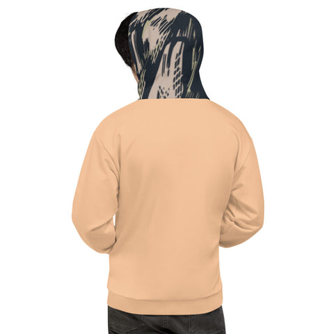 Orange Mountain Peaks Unisex Hoodie Orange Mountain Peaks Unisex Hoodie