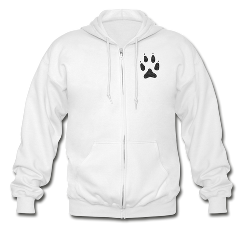 Gildan Heavy Blend Adult Zip Hoodie - white Gildan Heavy Blend Adult Zip Hoodie - white