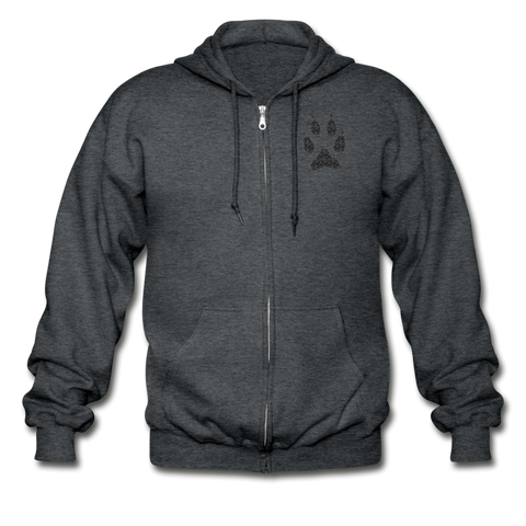 Gildan Heavy Blend Adult Zip Hoodie - deep heather Gildan Heavy Blend Adult Zip Hoodie - deep heather