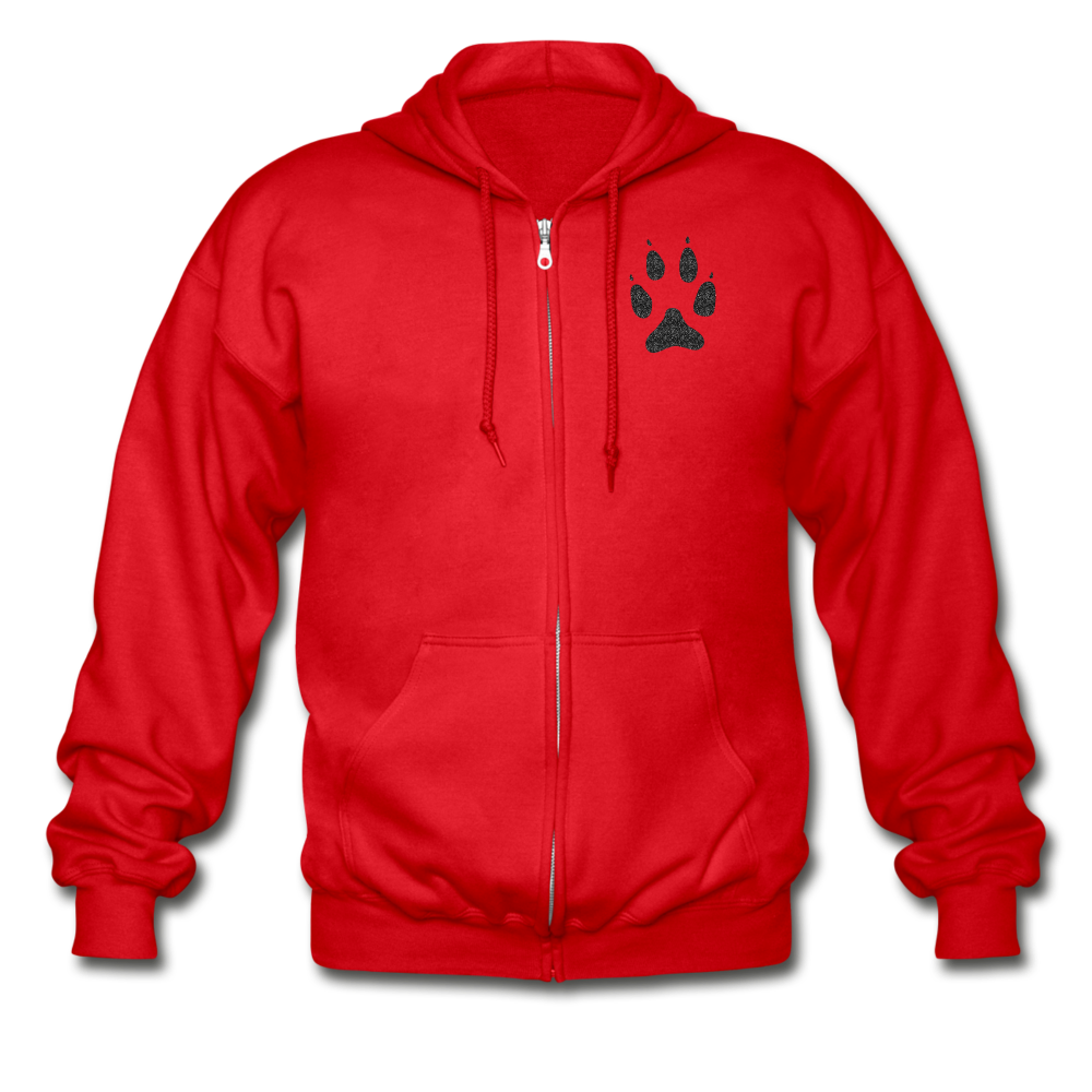 Gildan Heavy Blend Adult Zip Hoodie - red Gildan Heavy Blend Adult Zip Hoodie - red