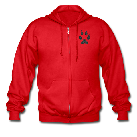 Gildan Heavy Blend Adult Zip Hoodie - red Gildan Heavy Blend Adult Zip Hoodie - red
