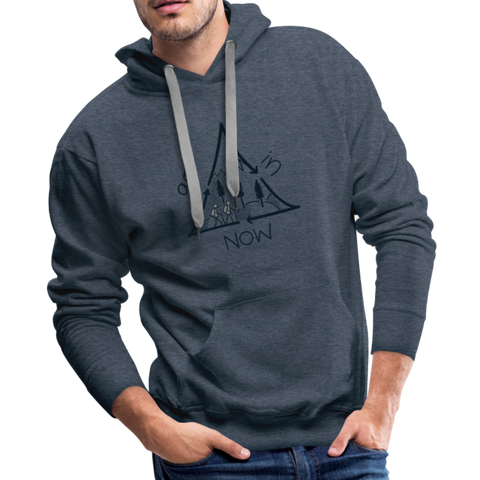 Men’s Premium Hoodie - heather denim Men’s Premium Hoodie - heather denim