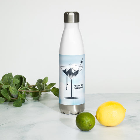 "Fresh Air Cocktail" Stainless Steel Water Bottle "Fresh Air Cocktail" Stainless Steel Water Bottle