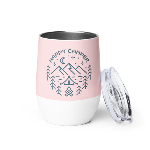 "Happy Camper" Wine tumbler