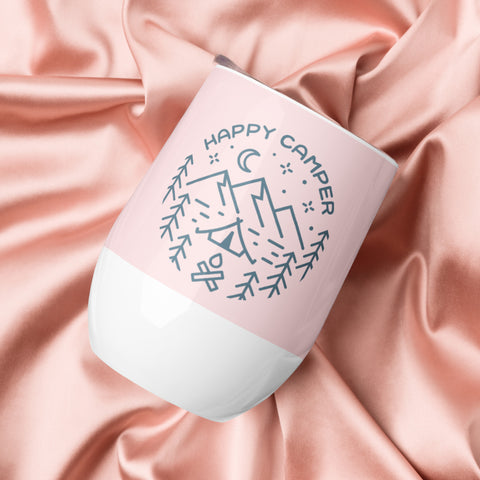 "Happy Camper" Wine tumbler "Happy Camper" Wine tumbler