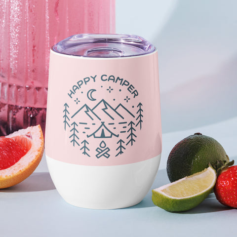 "Happy Camper" Wine tumbler "Happy Camper" Wine tumbler