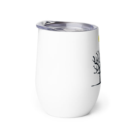Elegant Wine Tumbler with Nature-inspired Design Elegant Wine Tumbler with Nature-inspired Design