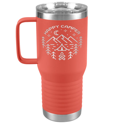 Happy Camper Camping Travel Tumbler