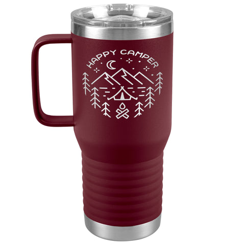 Happy Camper Camping Travel Tumbler