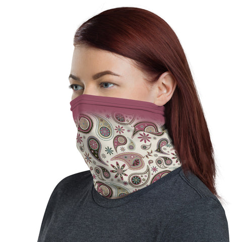 Paisley Multifunctional Face Mask Headwear Neck Gaiter All Elements Protection - butiksonline