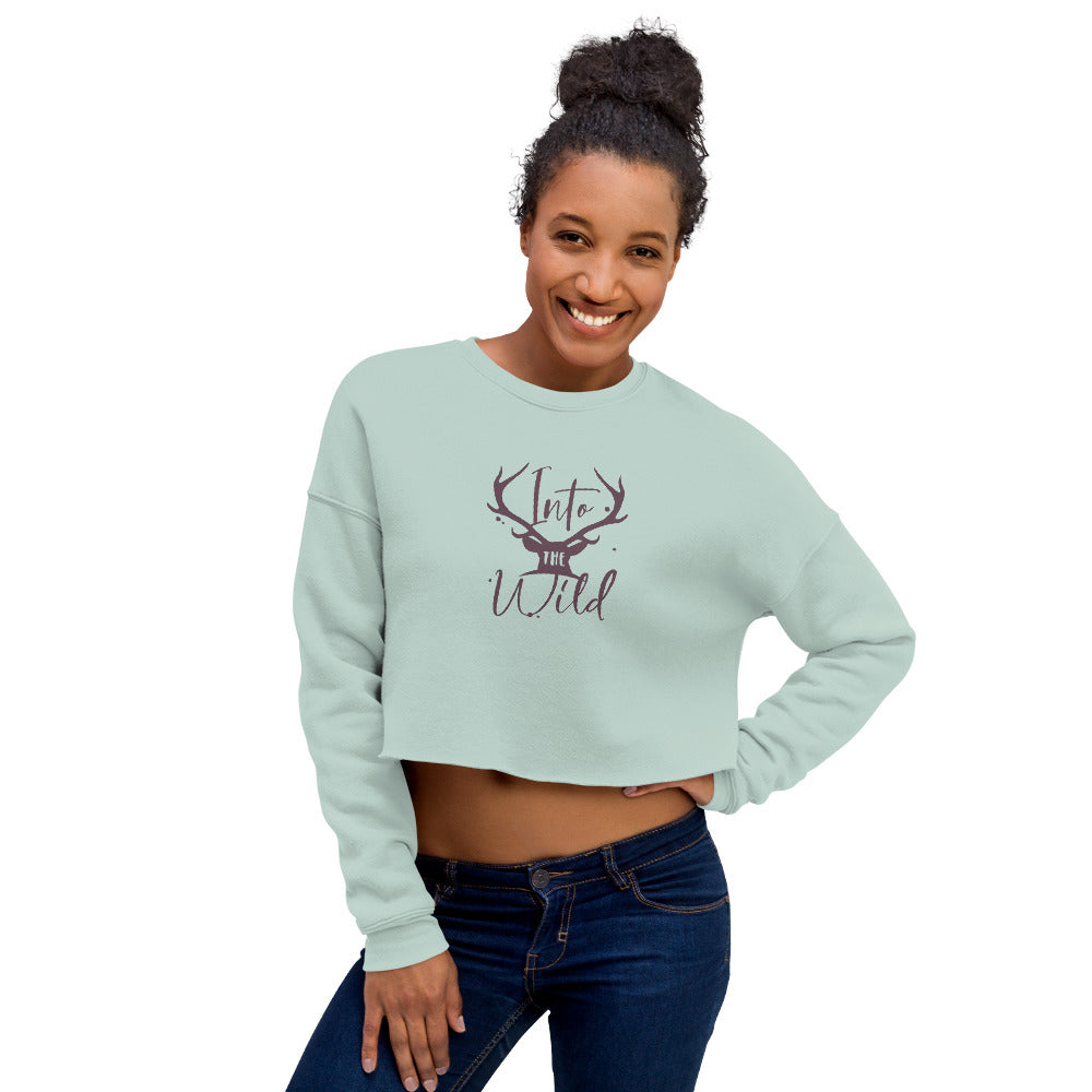 Into The Wild Women's Crop Sweatshirt - butiksonline