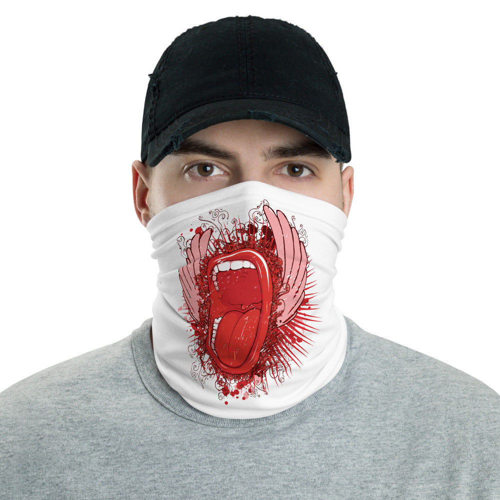 Screaming Mouth Multifunctional Face Mask Headwear Neck Gaiter All Elements Protection - butiksonline