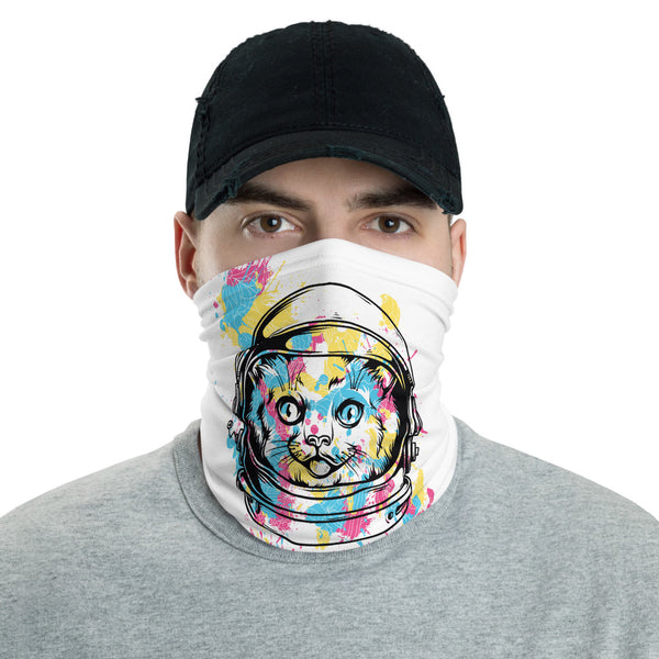 The Astronaut Cat Multifunctional Face Mask Headwear Neck Gaiter All Elements Protection