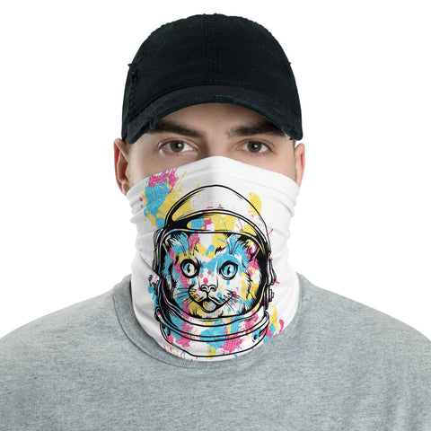 The Astronaut Cat Multifunctional Face Mask Headwear Neck Gaiter All Elements Protection - butiksonline