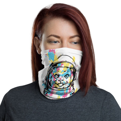 The Astronaut Cat Multifunctional Face Mask Headwear Neck Gaiter All Elements Protection - butiksonline