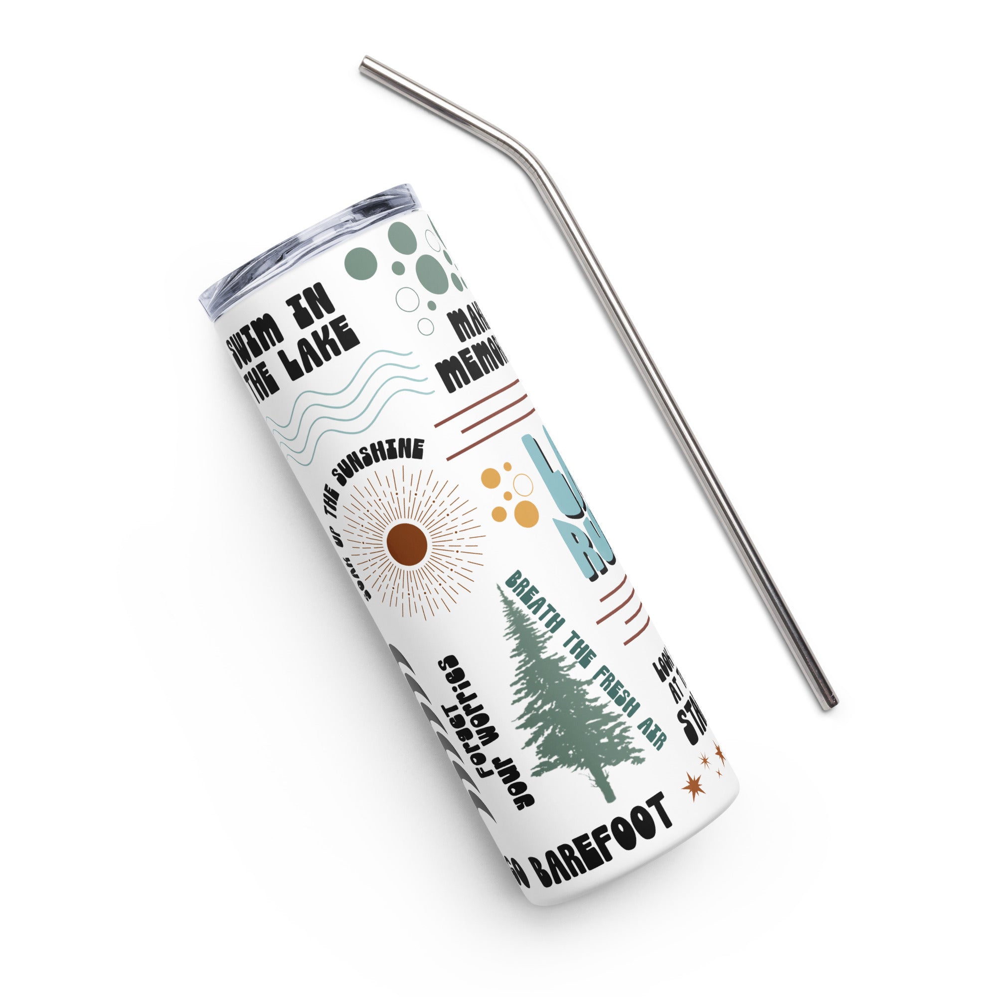 Lake Life Essentials: "The Lake Rules" Stainless Steel Tumbler