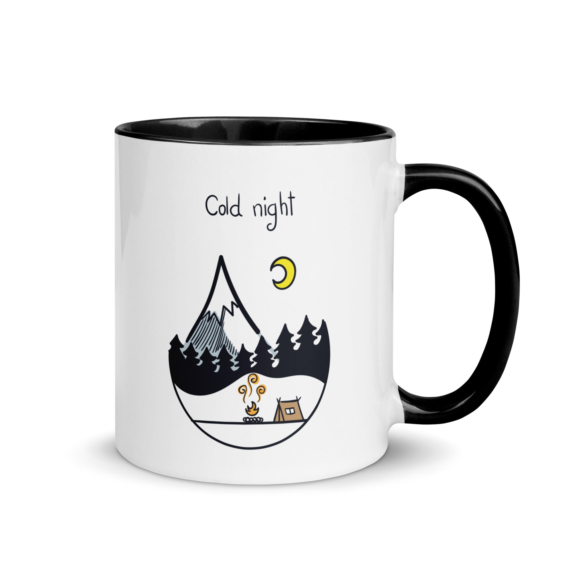 Colorful Camping "Cold Night" Mug